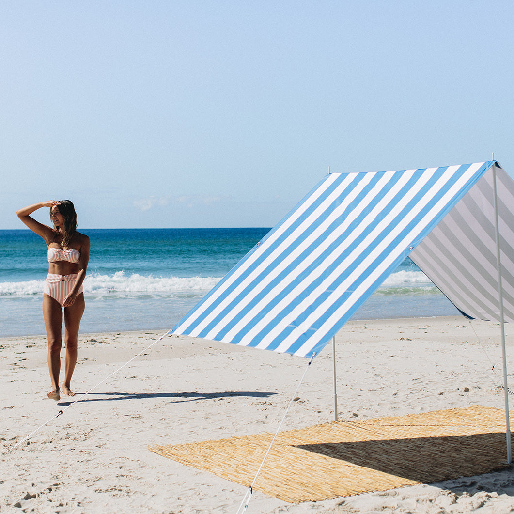 Beach Tent - Premium Beach Cabana - Nautical Blue