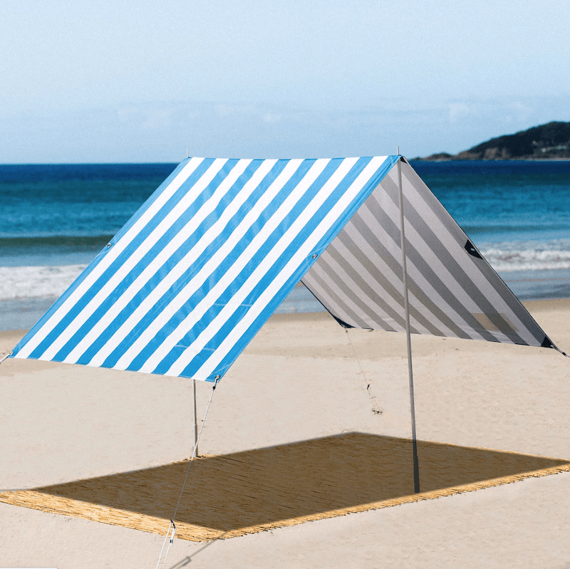 Beach Tent - Premium Beach Cabana - Nautical Blue