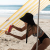 BEACH TENT | PREMIUM BEACH CABANA | Nautical Yellow